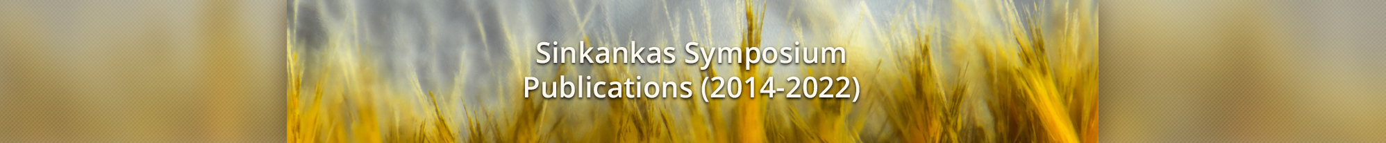 Sinkankas Symposium Publications (2014-2022)