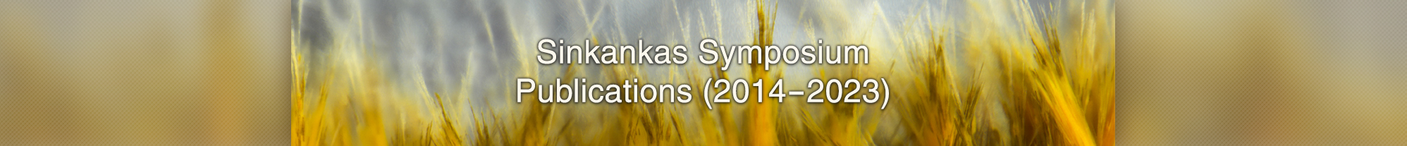 Sinkankas Symposium Publications (2014-2023)